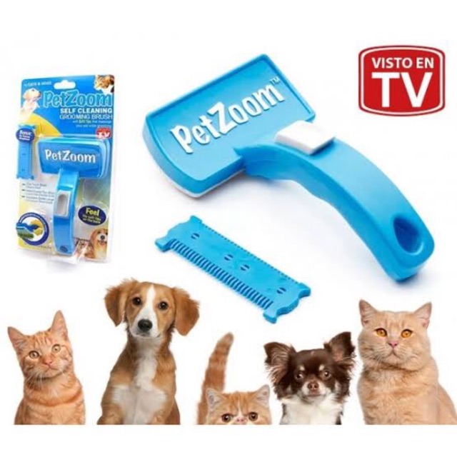ใหม่ PetZoom ที่แปรงขน แปรง สำหรับ สุนัข และ แมว Pet Zoom TV Direct As seen on TV หวี หมา สุนัข แมว