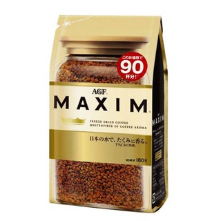 กาแฟ Maxim Aroma Select กาแฟสำเร็จรูป แม็กซิม สีทอง แบบรีฟิล 170 กรัม (สินค้านำเข้าจากญี่ปุ่น)