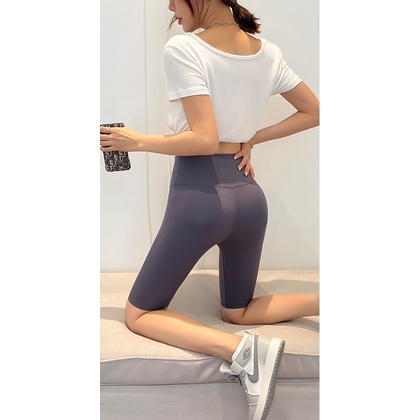 “ขาสั้น” เลคกิ้ง 3D เกาหลี ของแท้เนื้อผ้าตรงปก กระชับสัดส่วน กระชับขา หน้าท้อง กางเกงโยคะ ออกกำลังกาย ช่วยลดเซลลูไลท์ 3D