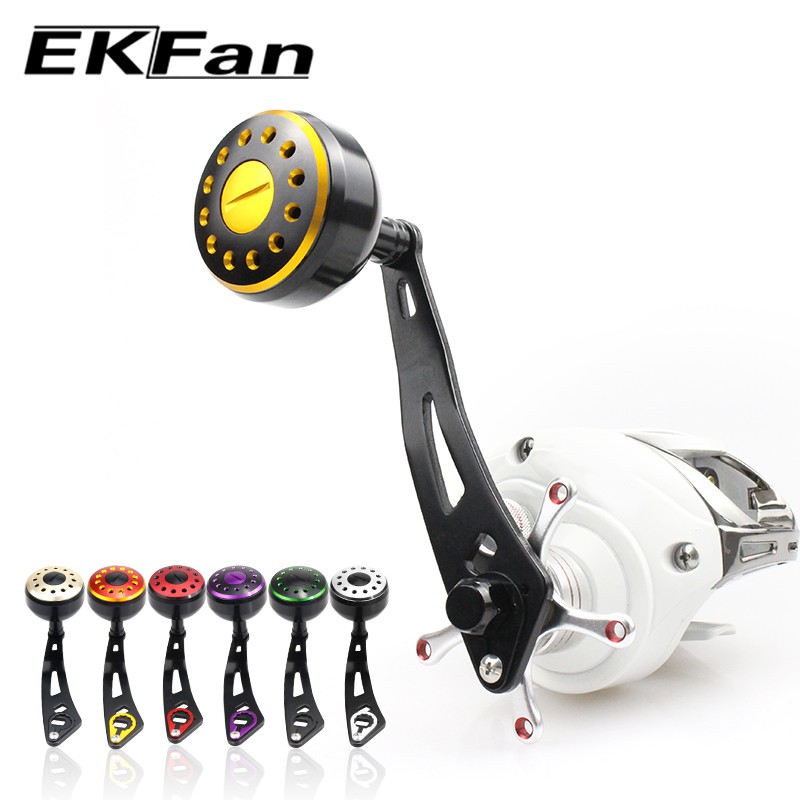EKfan 100 มม.อลูมิเนียมอัลลอยด์ 38 มม.ลูกบิด Baitcasting ตกปลาม้วนจับพอดี shimano daiwa abu 8*5/7*4 มม.หลุมขนาดใหญ่เกมรีลจับจับ Lure Reel จับ DIY ส่วนอุปกรณ์เสริม