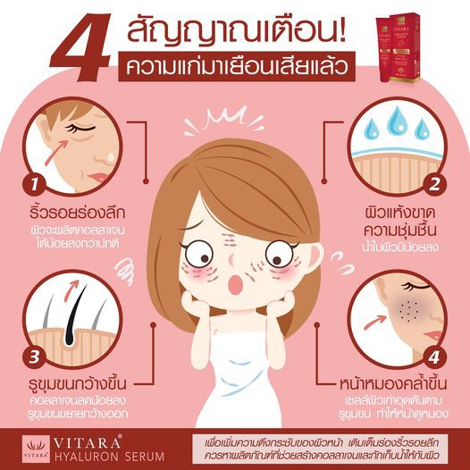แพคเกจใหม่ VITARA HYALURON SERUM 20G ไวทาร่า ไฮยาลูรอน รูปที่ 3