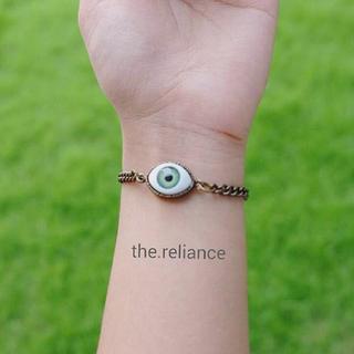 Evil green eye bracelet