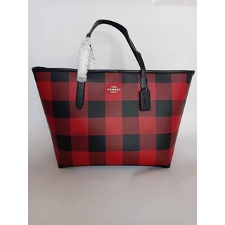 Coach  CITY TOTE WITH BUFFALO PLAID PRINT (COACH C7271)