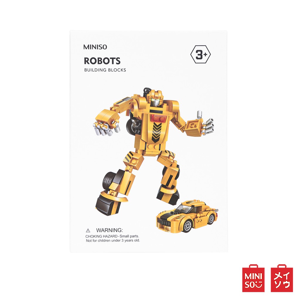 MINISO ตัวต่อหุ่นยนต์แปลงรถ 2in1 Robots Building Blocks