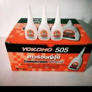 กาวร้อน ญี่ปุ่น สารพัดประโยชน์ ร้อน 505 YOKOMO โยโคโม่ (ขายยกกล่อง 1 กล่อง 50 หลอด**)