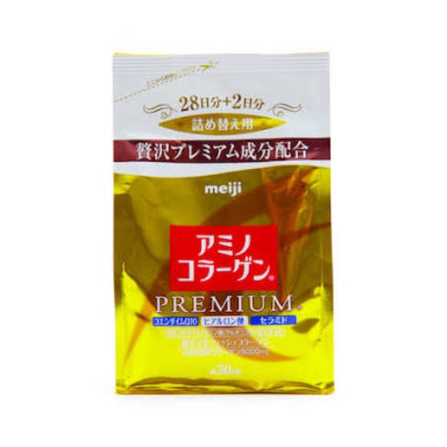 Meiji amino collagen premium คอลลาเจนเมจิ พรีเมี่ยม 5000mg แบบรีฟิล
