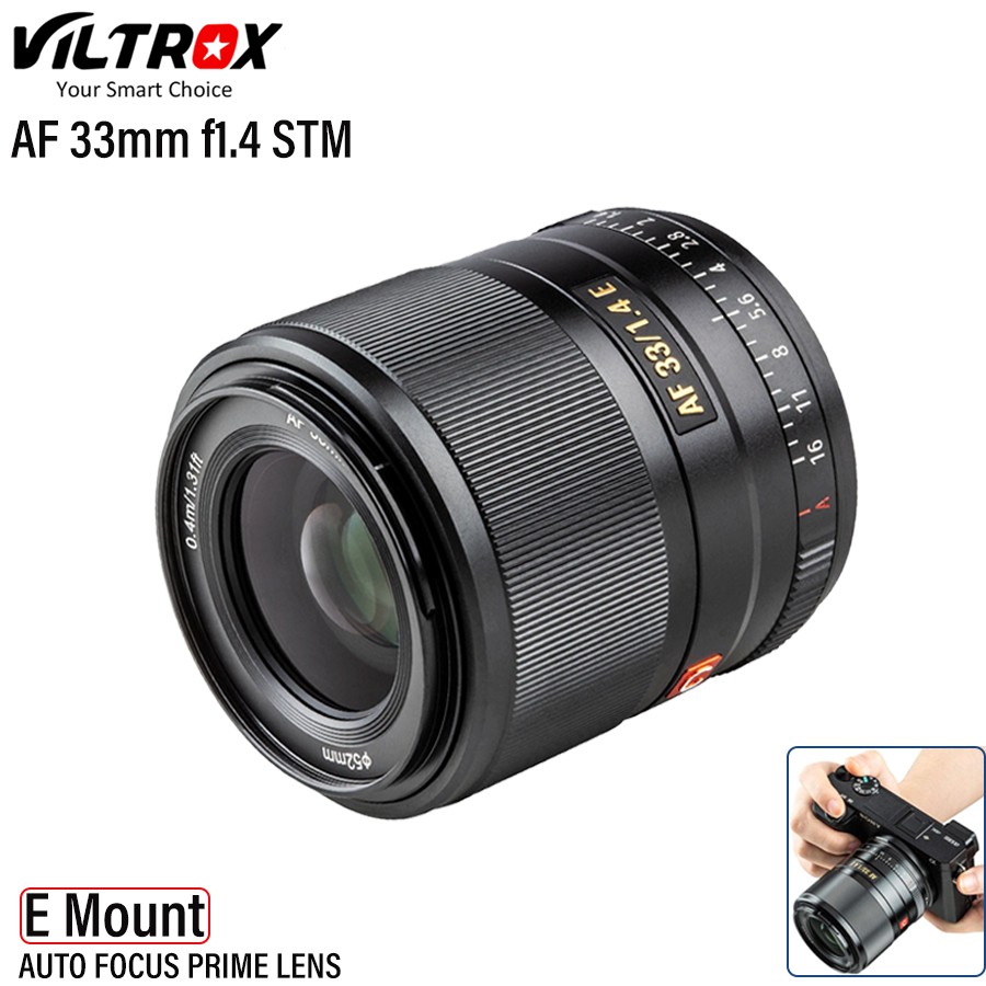Viltrox AF 33mm f/1.4 STM [E-Mount] สำหรับใส่กล้องมิเลอร์เลส Sony