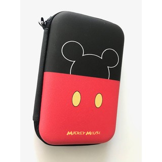 MICKEY กล่องเก็บสายชาร์จ กล่องใส่ PWB, HDD , หูฟัง , เอนกประสงค์, Size XL ลาย MICKEY R B มิคกี้ งานดี evaกันกระแทก pmyl