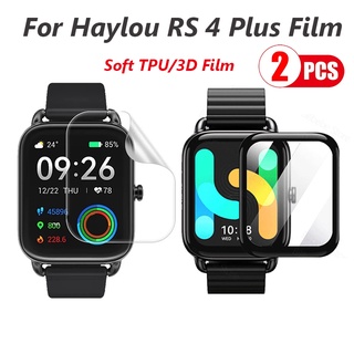 ฟิล์มกันรอยหน้าจอนาฬิกาข้อมือ TPU แบบนิ่ม สําหรับ Haylou RS4 Plus GST 3D Haylou Solar LS05 LS02 LS01 1 3 5 ชิ้น