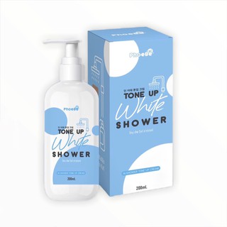 PhoeBe Tone Up White Shower ครีมอาบน้ำผิวขาว ฟีบี้ โทน อัพ ไวท์ ชาวเวอร์ ครีมอาบน้ำนมแพะ ขนาด 200ml.