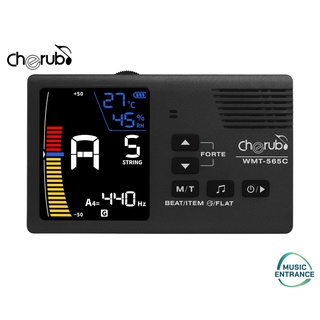 Cherub WMT-565C Metronome Tuner เครื่องตั้งสาย จูนเนอร์ เมโทรนอม 5 in 1 WMT-565C จอสี ชาร์จได้ มีแบตในตัว USB C