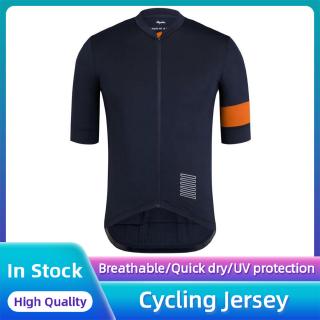 【มีสินค้า】Men Mountain Bike Rapha Pro Team Training Cycling Jersey NEW Racing Downhill  Motocross Sportwear Clothing Cycling Bicycle Breathable Summer Tops