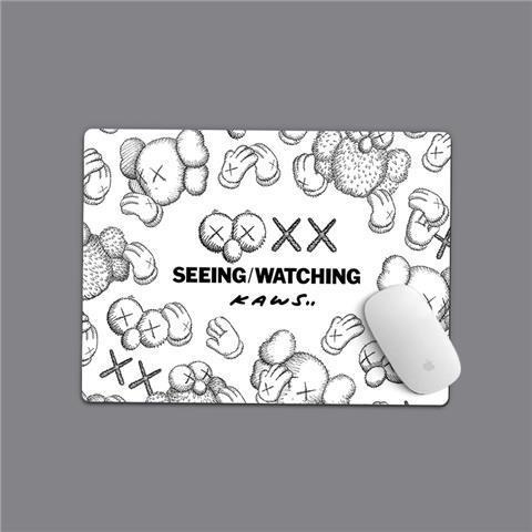 Sesame Street Kaws แผ่นรองเมาส์ ขนาดเล็ก สร้างสรรค์ เกมคอมพิวเตอร์ คีย์บอร์ด หนา กันลื่น แผ่นรองโต๊ะ ชาย สํานักงาน โต๊ะคอมพิวเตอร์