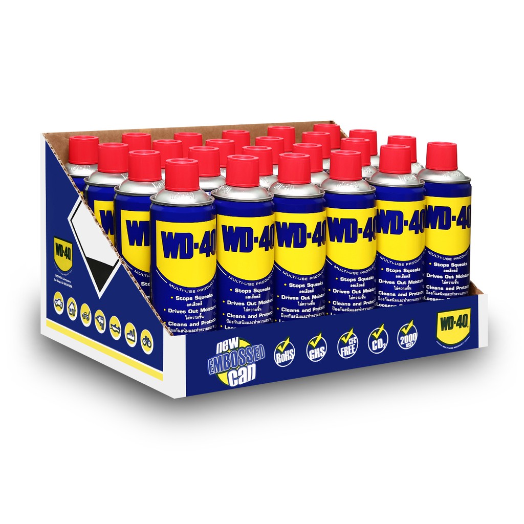 Automotive Fluids 4100 บาท WD40 น้ำมันอเนกประสงค์ 400ML (ยกลัง 24 กระป๋อง) Automobiles