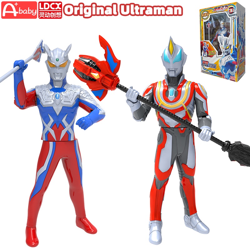 Ultraman ฟิกเกอร์อัลตราแมนของเล่นอัลตร้าพาวเวอร์ซีรีส์ Zero/Geed/Rosso/Taiga/Z/Blu/Victory ของขวัญวันเกิดเด็ก