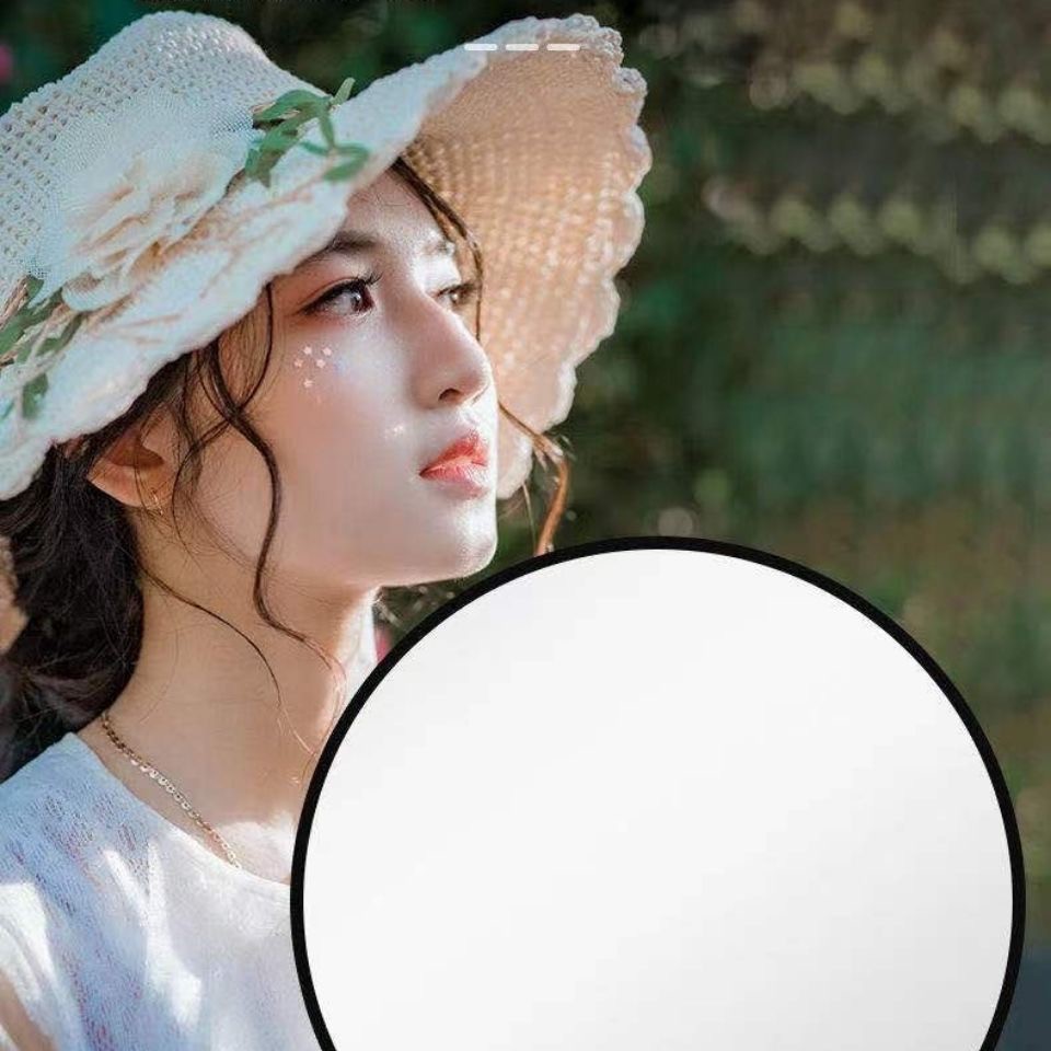 30/60/80/110cm แผ่นรีเฟล็กซ์ สะท้อนแสง 2in1/Reflector ฟรีถุงพกพา Multi Functional Collapsible Light Reflector