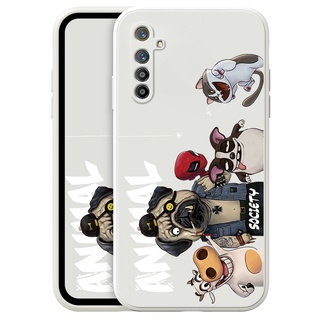 เคสโทรศัพท์มือถือ กันกระแทก ลายการ์ตูนสัตว์น่ารัก สําหรับ Realme C15 C25 C12 C11 C2 X7 XT X2 Narzo 30A 20 OPPO Phone Casing  Silicon Fashion Camera Lens Protector Full Cover simple Liquid silicone Cases