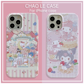 การ์ตูนกันกระแทกเคสโทรศัพท์สำหรับ iphone 13 pro 12 pro max hard case iphone 11 pro max xr x/xs kuromi น่ารักพิมพ์เคสโทรศัพท์