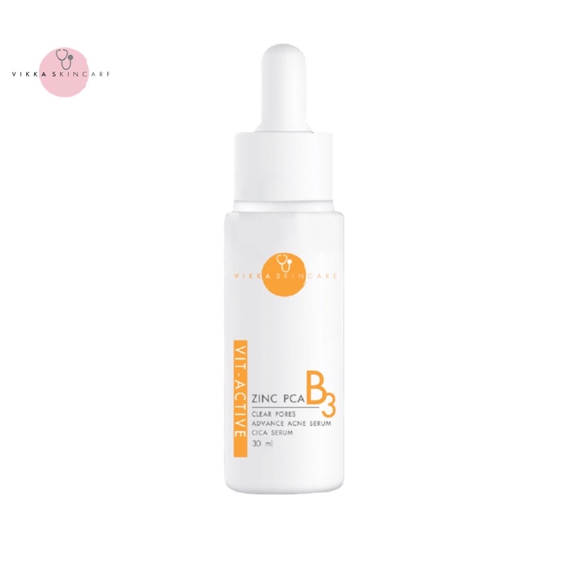 [Size 30 ml] Vit Active B3 Serum Zinc PCA เซรั่มลดสิว ขนาดจัมโบ้ 30 มล.