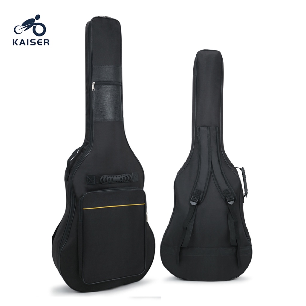 KAISER กระเป๋ากีตาร์โปร่ง ขนาด 40-41 นิ้ว กันน้ำ กันฝุ่น กระเป๋าเป้กีต้าร์ กระเป๋ากีต้าร์