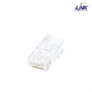 LINK CAT5E MODULAR PLUG (US-1001) ตัวผู้มีลีอคปลั๊กบู๊ท 8 ขา บรรจุ 10 ชิ้น/แพ็ค