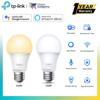 Tp-link Tapo L510E L520E หลอดไฟ LED อัจฉริยะ Wifi หรี่แสงได้ E27 รีโมตคอนโทรล กําหนดการ โคมไฟเปิด / ปิดอัตโนมัติ