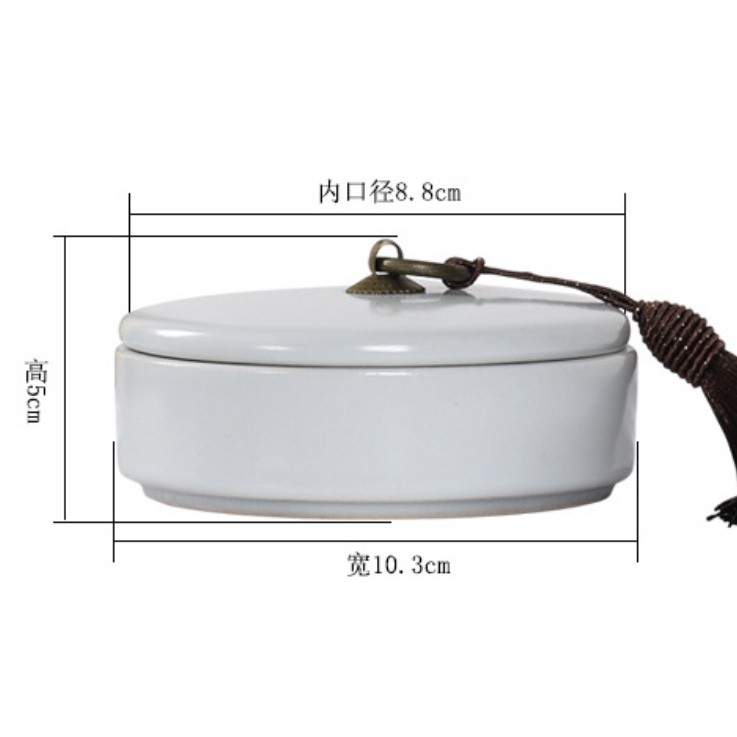 ถ้วยสำหรับใส่หมึกพู่กันจีนศิลาดล青瓷墨盒砚台 - รูปที่ 4