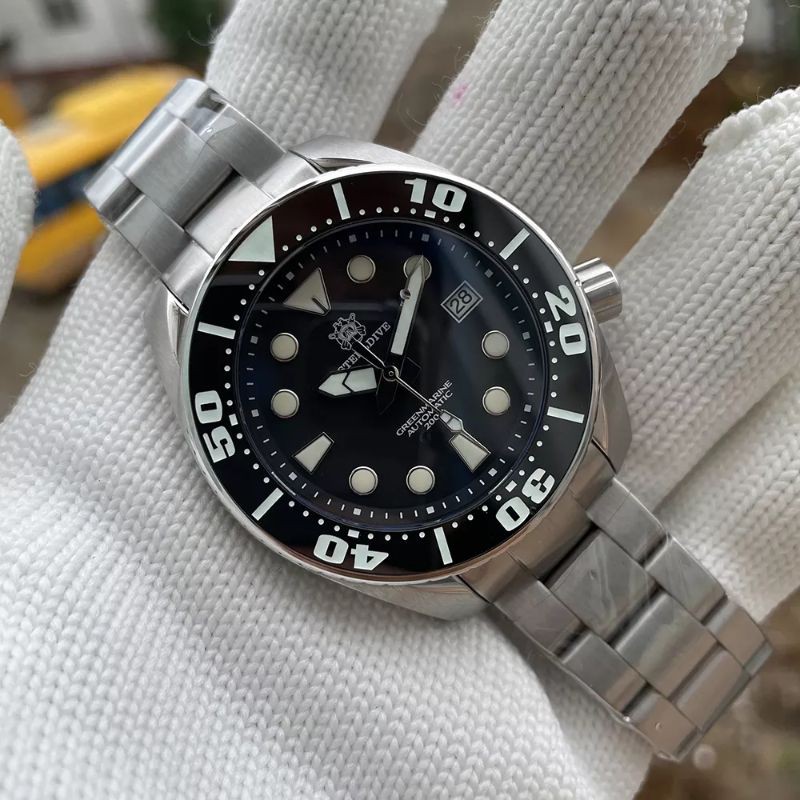 🇹🇭มสต็อกในประเทศไทย🇹🇭 SteelDive 1971 Top quality Diver Automatic Seiko NH35 watch, Sapphire crystal, Ceramic bezel