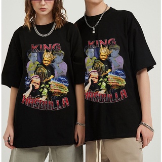 เสื้อยืดแขนสั้นพิมพ์ลายกราฟฟิค Hasbulla Goat Gangster Fighter 2022 แฟชั่นผู้ชาย