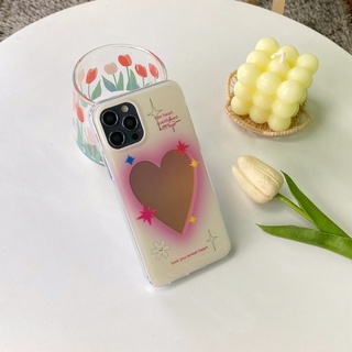 พร้อมส่งในไทย🤍 Case เคส เคสมือถือ เคสโทรศัพท์ เคสนิ่ม โฮโลแกรมหัวใจพื้นขาว heart hologram เคสโฮโลแกรม เคสนิ่ม