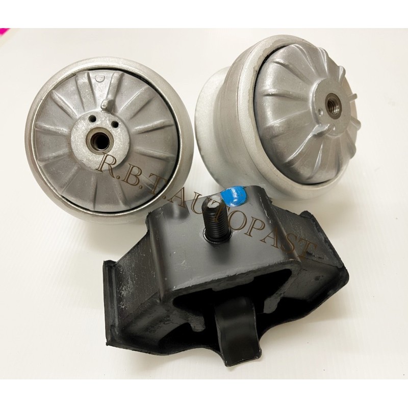 ยางแท่นเครื่อง ซ้าย-ขวา+ยางแท่นเกียร์(ครบชุด) W124/W201/190D/190E/E220/260E/300E เบอร์แท้: 124240171
