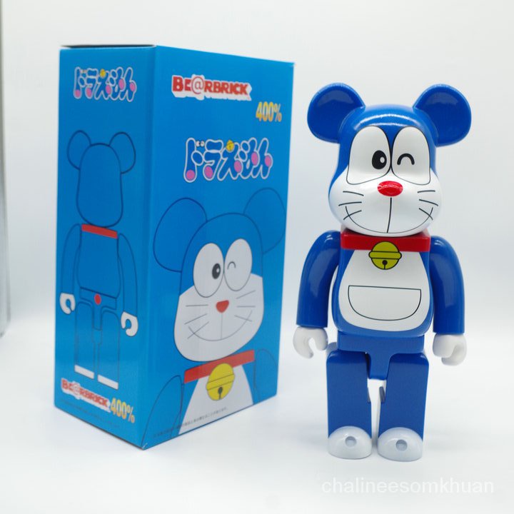 400 % Bearbrick Japan Anime Doraemon Pvc โมเดลตุ๊กตาของเล่นสําหรับเด็ก vmJP