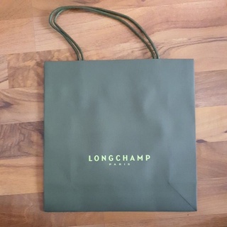 ถุงกระดาษ longchamp ของแท้จากช็อป