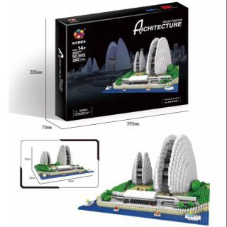 ตัวต่อ  สถาปัตยกรรมชื่อดัง  จำนวนตัวต่อ 3962 ชิ้น_PZX 9915