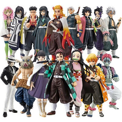 Action Figure Tanjiro Nezuko Zenitsu Inosuke Kimetsu ไม่มี Yaiba Demon Slayer
