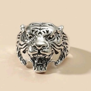 R10 : Leopard Silver Ring 🐅 แหวนเจ้าเสื้อน้อยอ้าปาก 🐯