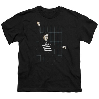 เสื้อยืด ลาย Elvis Presley Bars Youth The King Rock สีดําS-5XL