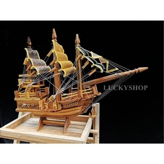 เรือสำเภาจีน เรือสำเภาไม้สักทอง เสริมฮวงจุ้ย (SHIP A)