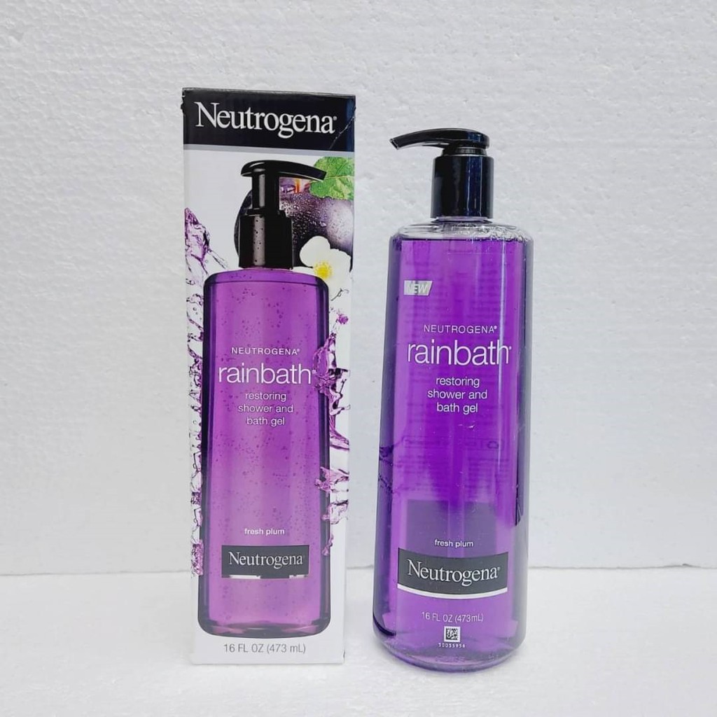 💜Neutrogena Restoring Shower And Bath Gel #สูตร Fresh plum 473ml💜 |  Shopee Thailand