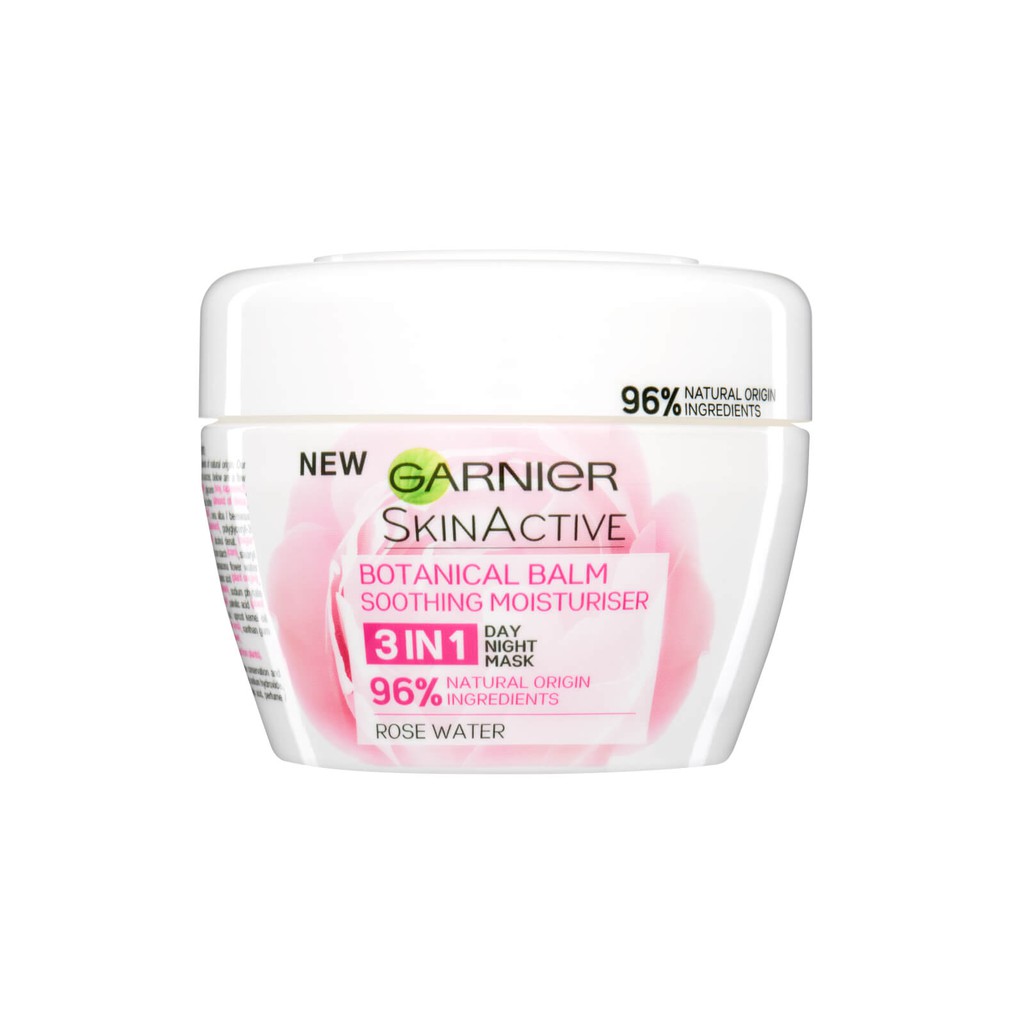 Garnier UK Skinactive 3 in 1 Soothing Rose Moisturizer / Botanical Balm 140ml