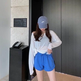 SHOP_MKL🌿กางเกงขาสั้นผู้หญิง สไตล์เกาหลี ทรงหลวมเอวสูง มีกระเป๋าหน้า-กระเป๋าหลัง#2601