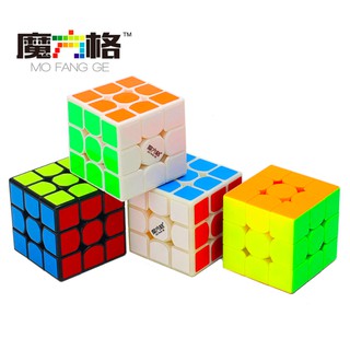 Qiyi Mo Fang Ge New Thunderclap V2 รูบิคตัวต่อ ทรงพีรามิต 3x3x3