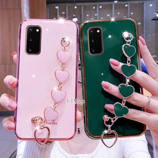 เคสโทรศัพท์มือถือ ลายหัวใจ พร้อมสายคล้องมือ หรูหรา สําหรับ VIVO 1933 1919 1938 1935 V2024 V2025 1901 1906 1902 1903 1904 1818 1819 1920 1915 1907