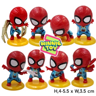 โมเดล สไปเดอร์แมน โน เวย์ โฮม 8 แบบ ฐานเหลือง winnietoys