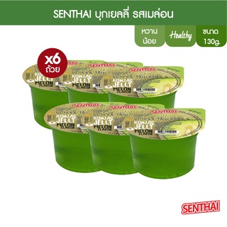 SENTHAI  เยลลี่บุก รสเมล่อน 130g x6 (FJ0014) Konjac jelly melon flavor