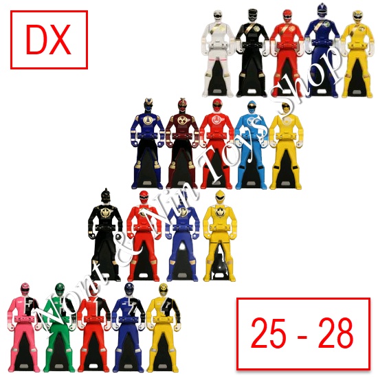 Gokaiger DX Ranger Key เรนเจอร์คีย์ ขบวนการโกไคเจอร์ ชุดที่ 7 ลำดับที่ 25-28 Gaoranger,Herricaneger,
