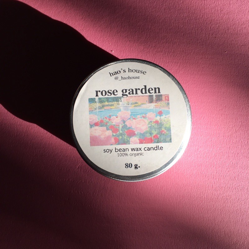🕯soy wax candle : rosegarden 🌹 เทียนหอมไขถั่วเหลือง