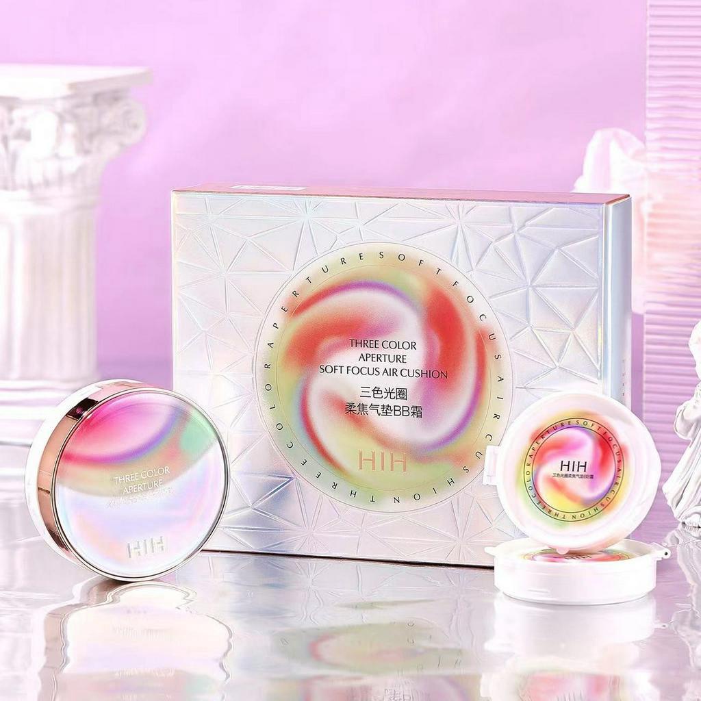M316 HIH คุชชั่น บีบีครีม สามสี ปกปิดรูขุมขนผิวเรียบเนียน กระจ่างใส กันน้ำ กันเหงื่อ