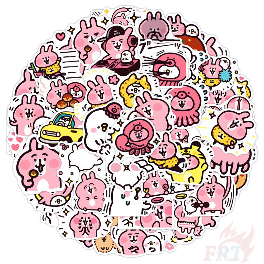 50Pcs/Set Piske & Usagi - Kanahei Stickers DIY Fashion Waterproof Doodle Decals Stickers