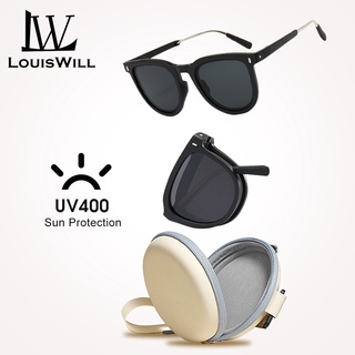 Louiswill แว่นตากันแดด UV400 พับได้ เหมาะกับการขับขี่กลางแจ้ง สําหรับผู้ชาย และผู้หญิง